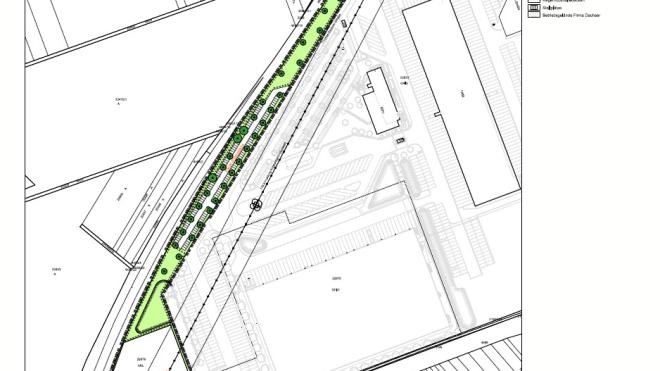 Darstellung Bebauungsplan mit Legende