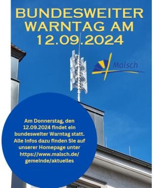 Bundesweiter Warntag am 12.09.2024