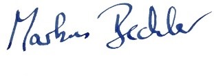 Unterschrift Markus Bechler Unterschrift Markus Bechler